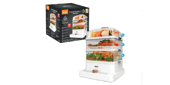 30,90€ για έναν RAF Ατμομάγειρας με 3 Επίπεδα Μαγειρέματος 12Lt– Food Steamer, με παραλαβή από την Idea Hellas και δυνατότητα πανελλαδικής αποστολής στο χώρο σας.Κωδ: 230.19152