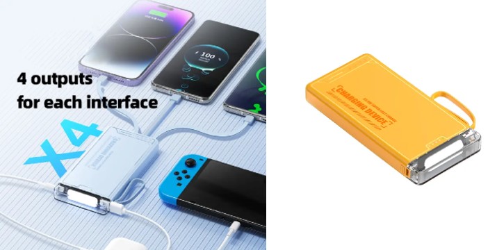 11,90€ για ένα Power Bank Γρήγορης Φόρτισης 12000mAh Με φως LED & Ενσωματωμένα Καλώδια Andowl, με παραλαβή από την Idea Hellas και δυνατότητα πανελλαδικής αποστολής στο χώρο σας.Κωδ: .230.18774